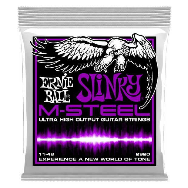 Ernie Ball 2920 M-Steel Power Slinky 11-48 Maraging Steel Saitensatz