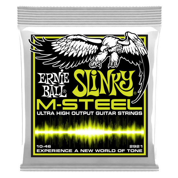 Ernie Ball 2921 M-Steel Regular Slinky 10-46 Maraging Steel Saitensatz
