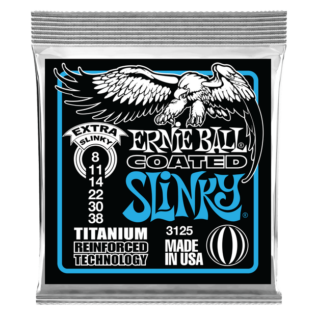 Ernie Ball 3125 RPS Coated Extra Slinky 08-38 Nickel plated Steel Saitensatz