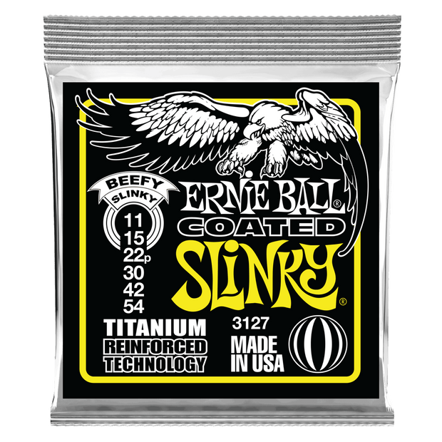 Ernie Ball 3127 RPS Coated Beefy Slinky 11-54 Nickel plated Steel Saitensatz