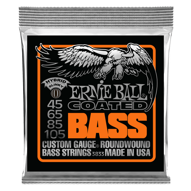 Ernie Ball 3833 Coated Hybrid Slinky Bass 45-105 Nickel plated Steel Saitensatz