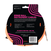 Ernie Ball 6067 Braided Neon Orange 7,62 m Monoklinke/Monoklinke Gerade/Gewinkelt Instrumentenkabel