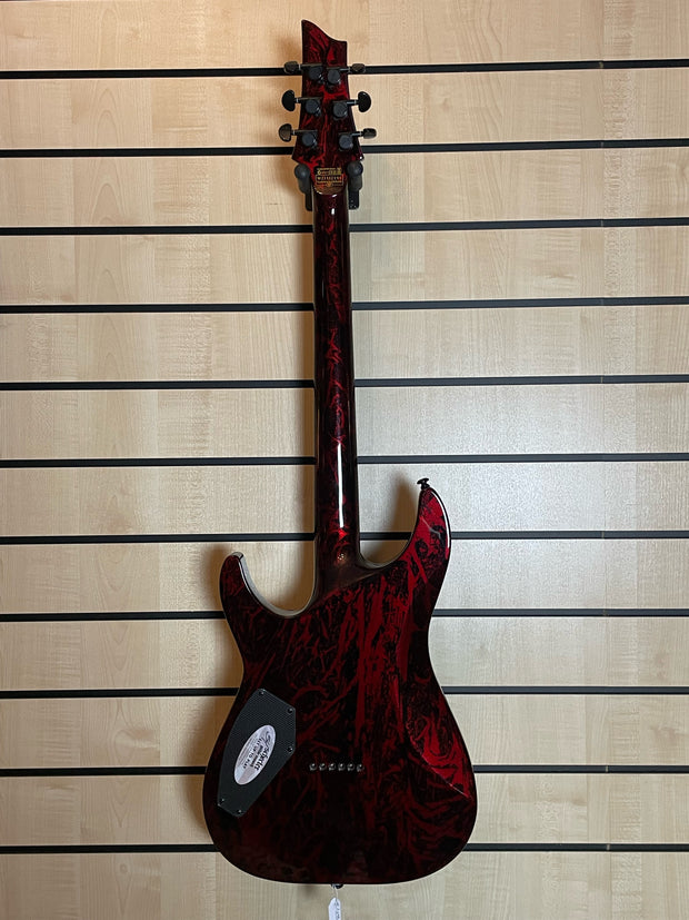 Schecter C-1 Silver Mountain Blood Moon E-Gitarre