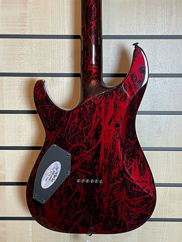 Schecter C-1 Silver Mountain Blood Moon E-Gitarre