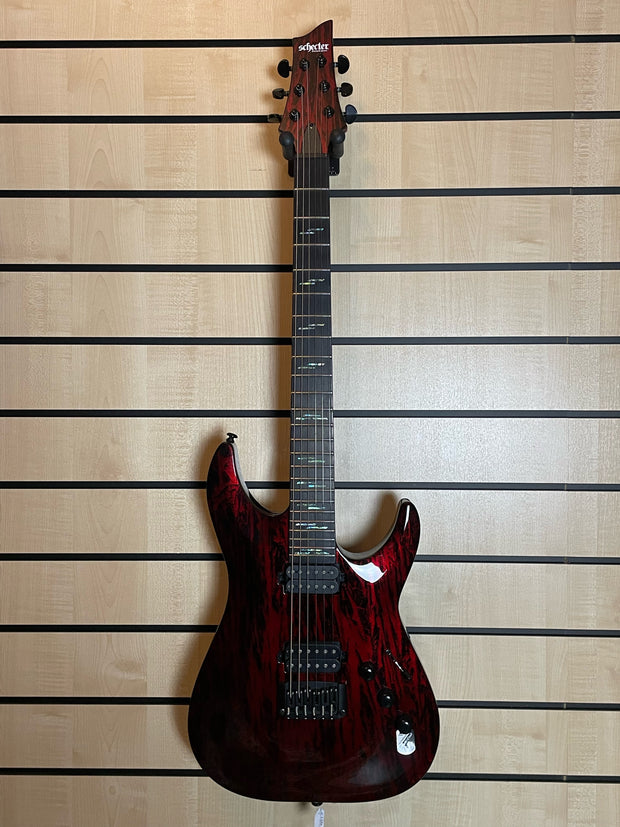 Schecter C-1 Silver Mountain Blood Moon E-Gitarre