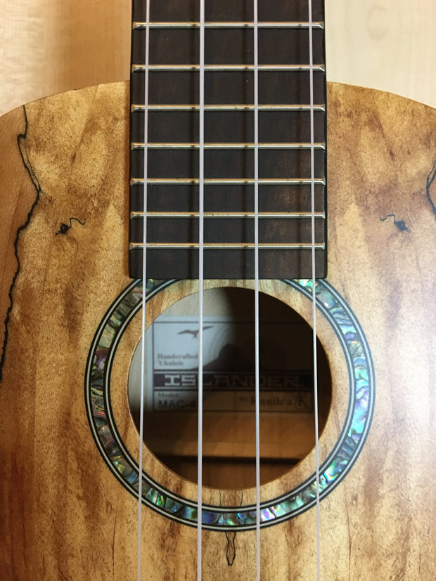 Islander MAC-4 Spalted Maple Concert Ukulele