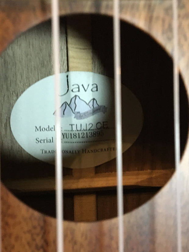 Tanglewood TUJ-2 CE Exotic Java Series Pickup Concert Ukulele