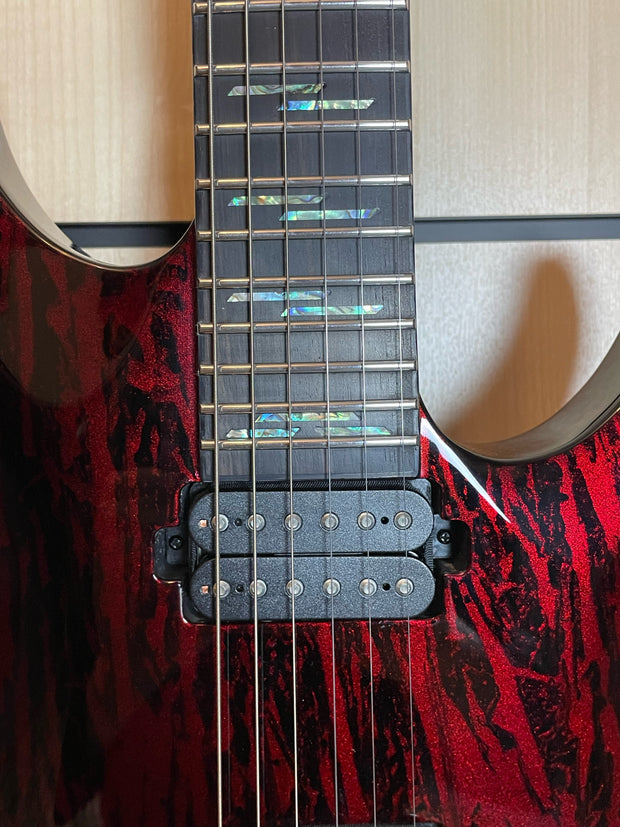 Schecter C-1 Silver Mountain Blood Moon E-Gitarre