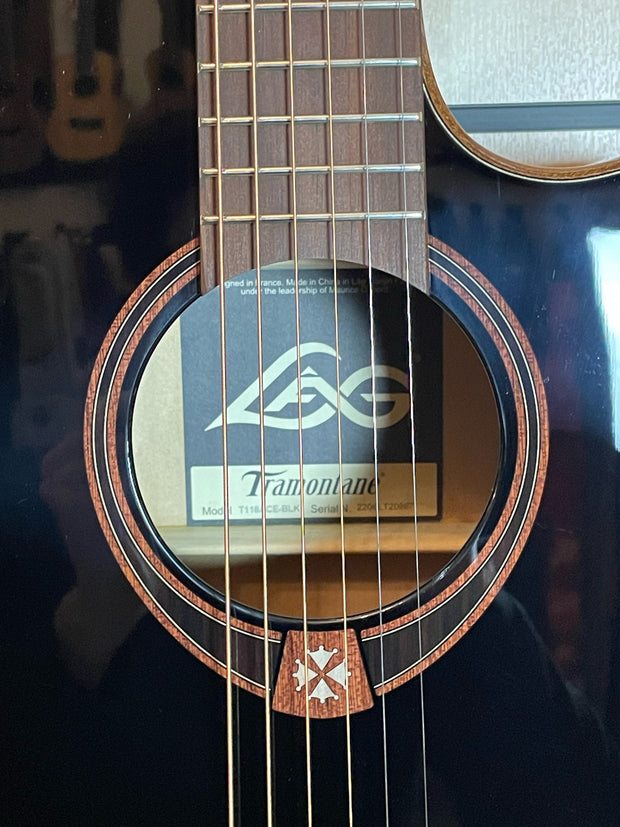 LAG T118ACE-BLK Tramontane Black Westerngitarre