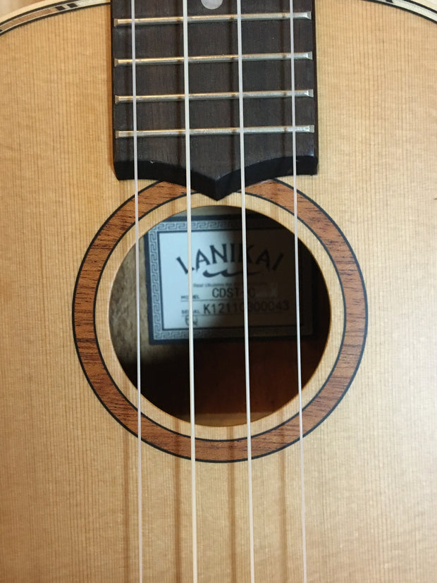 Lanikai CDST-C Cedar Solid Top Series Concert Ukulele