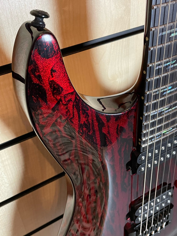 Schecter C-1 Silver Mountain Blood Moon E-Gitarre