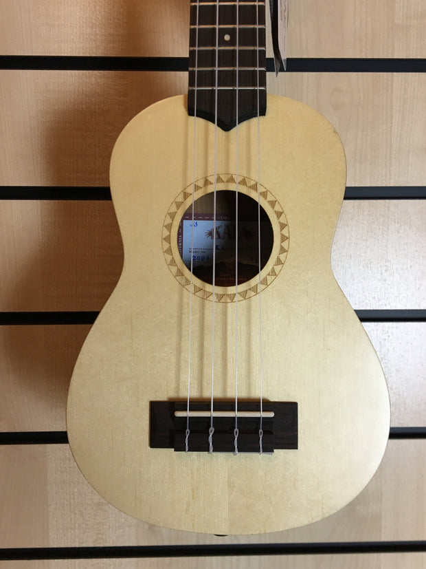 Kala KA-15S-S Satin Mahogany Spruce Top Sopran Ukulele