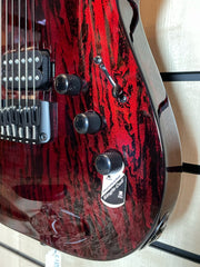Schecter C-1 Silver Mountain Blood Moon E-Gitarre