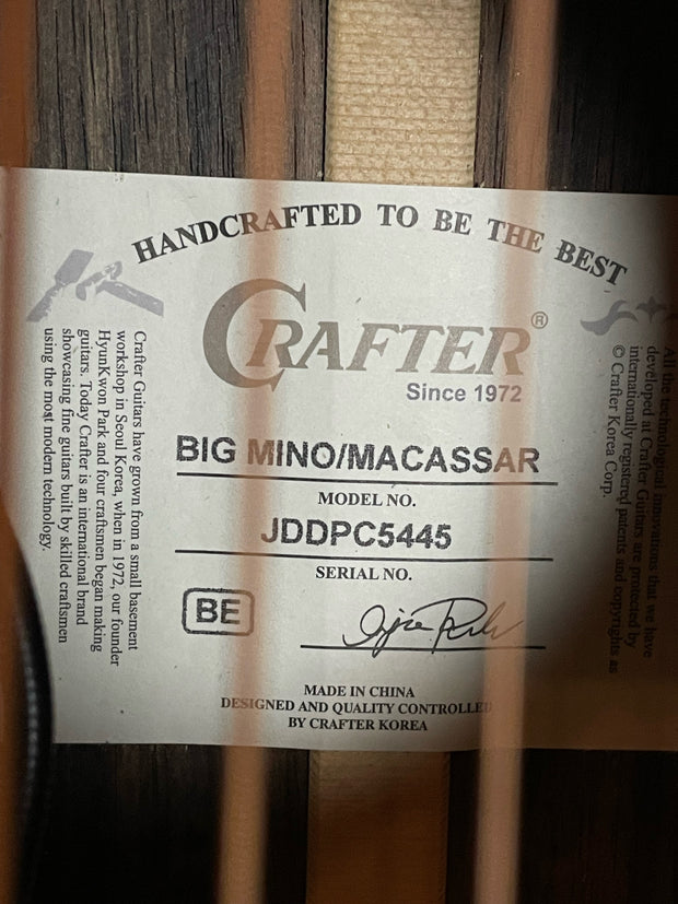 Crafter Big Mino Macassar NS Westerngitarre
