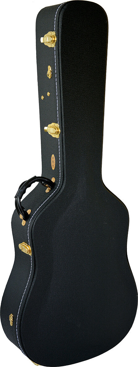 SCC 650126 Westerngitarre Double Arched Schwarz Gitarrenkoffer